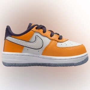 Nike Kids Orange and White Sneakers